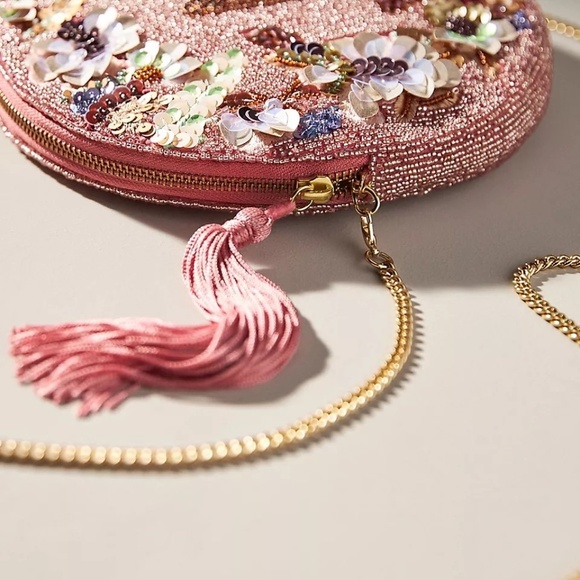 NWT Anthropologie Holiday Monogram Pouch Letter A - Picture 3 of 5